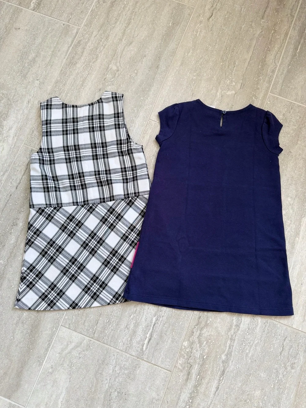 Girls Size 5 Dress Lot Gymboree Copper Key Plaid Colorblock School Preppy